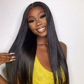 LUVME 180% Density Ion Perm Straight Glueless 5x5 Closure HD Lace Wig