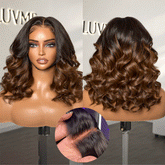 PreMax Wigs | Ombre Brown Loose Body Wave Glueless 5x5 Closure Lace Wig Pre-Cut Lace - US Only