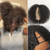 Luvme Too Easy Textureâ„¢ Wig 180% Density Kinky Curly / Yaki Straight Glueless V Part Flexi-Fit Drawstring Wig