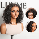 Readitressâ„¢ Boho Braids Deep Curly Glueless 5x5 Closure Lace with Braided Top Human Hair Wig Pre-Cut Lace