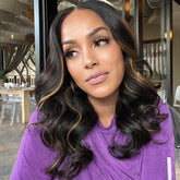 Blonde Piece Highlights Loose Wave Glueless 5x5 Closure HD Lace Wig | Large & Small Cap Size