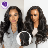MyOwn-Fitâ„¢ PartingMax Glueless Wig 180% Density Loose Body Wave / Light Yaki Straight Ready to Go 7x6 Closure HD Lace Pre Cut & Plucked & Bleached