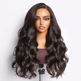 Amara | RawMagic -Natural Black Body Wave 5x5 Closure HD Lace Glueless Wig Human Hair