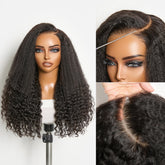 Luvme All-Day Comfort Wig PartingMax Natural Black Kinky Straight to Curly 7x6 Closure HD Lace Glueless Wig Pre Cut Lace