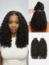 Burmese Curly Finger Coil Ends Seamless Clip in Extensions Real Human Hair Pieces 135g 9pcs / 7pcs with Free Gift