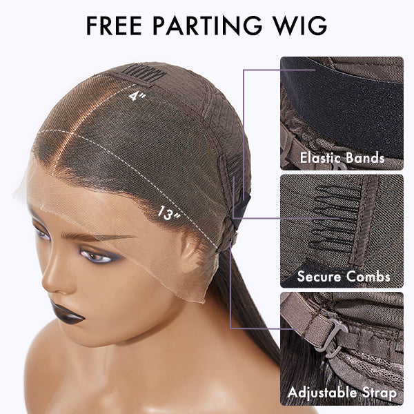 Luvme Hair 180% Density Deep Wave Glueless 13x4 Frontal Lace Wig - US Only
