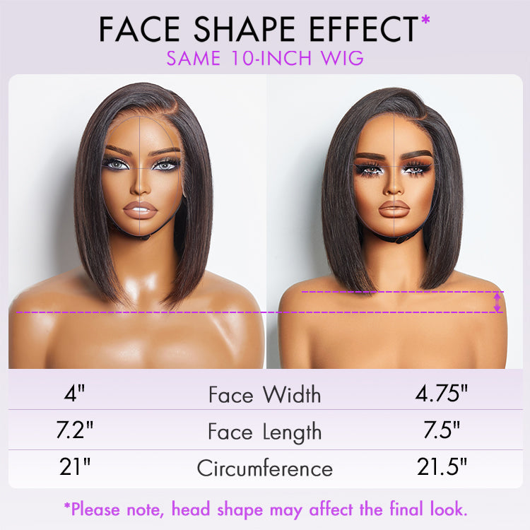 My GO-TO BOB™ - Beginner Friendly Sugar Maple 4x4 Closure Lace Glueless Mid Part Bob Wig - US Only