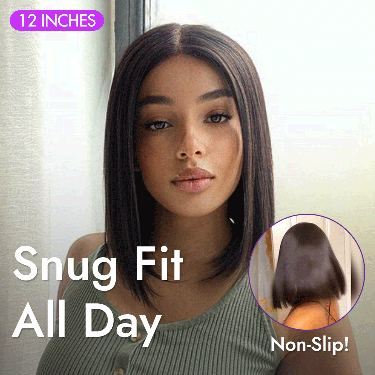 Luvme Hair 180% Density Beginner Friendly Glueless Silky Blunt Cut 4x4 Closure Bob Wig 100% Human Hair | Upgraded 2.0 - US Only
