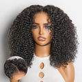 Beginner Friendly 200% Density Glueless 5x5 Closure Pre-Cut Lace Afro Curly Wig