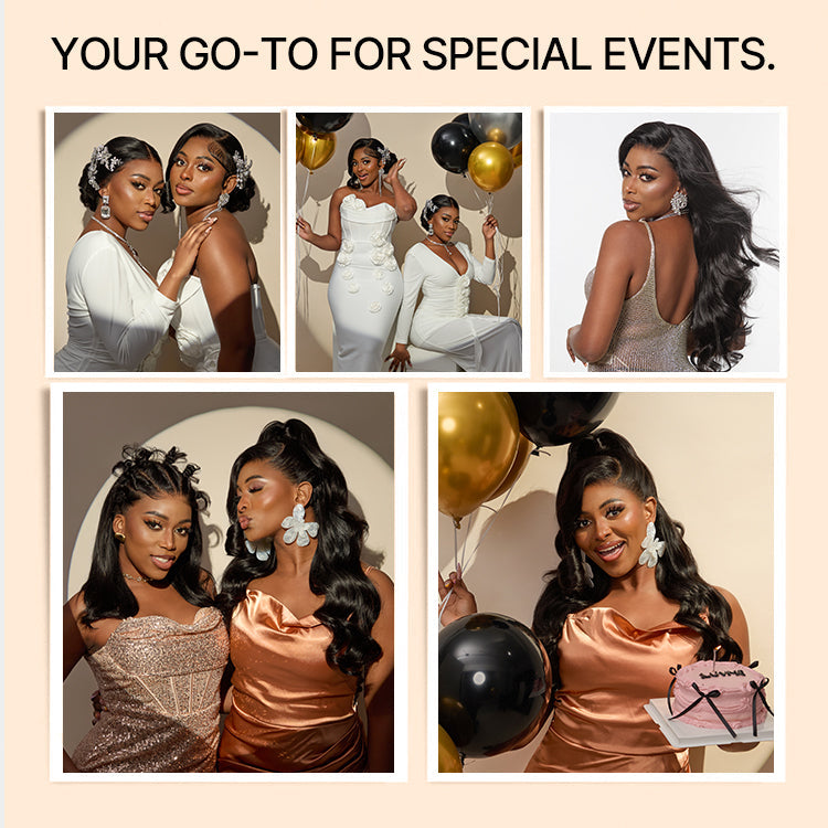NatureMAX™ 200% Density Ombre Brown / Natural Loose Wave Glueless 13x6 HD Lace Front Shoulder Length Wig Pre-Cut Lace Flexi-Fit Drawstring Cap