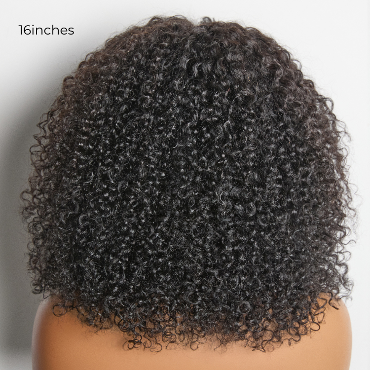Beginner Friendly 200% Density Glueless 5x5 Closure Pre-Cut Lace Afro Curly Wig
