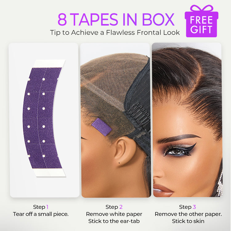 Luvme Hair-NatureMAX™ 200% Density Ombre Brown / Natural Black Loose Wave Glueless 13x6 / 13x4 HD Lace Front Wig Human Hair Pre-Cut Lace Flexi-Fit Drawstring Cap