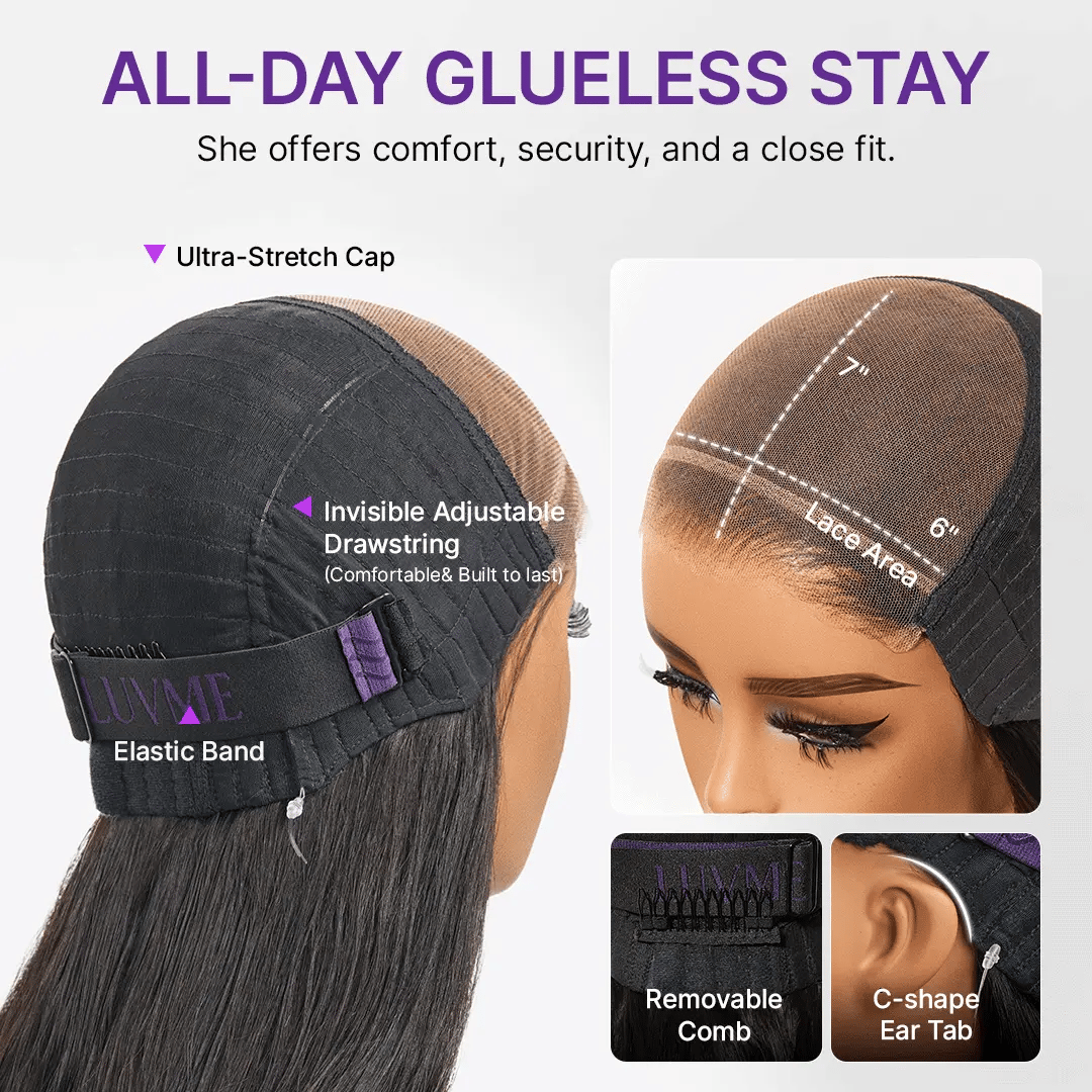 MyOwn-Fit™ Wig 180% Density Glueless 7x6 Closure HD Lace Loose Body Wave Short Wig Pre-Cut Lace