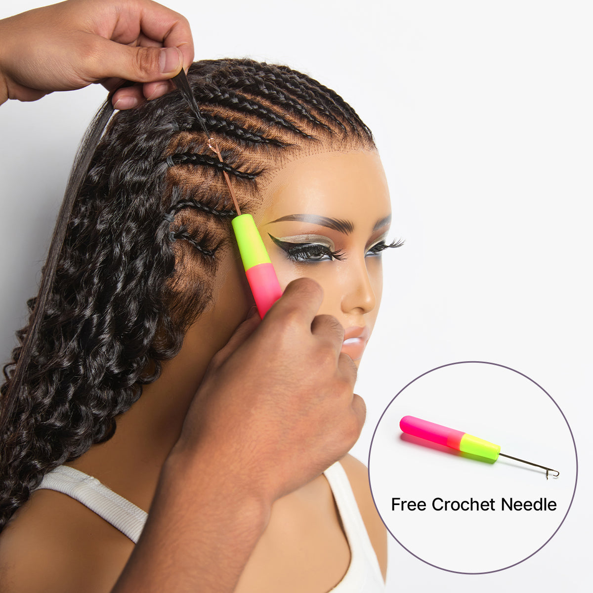 Readitress™ Pre-Separated Feather Crochet Human Hair Extensions Kinky Straight Protective Style with Free Gifts - US Only