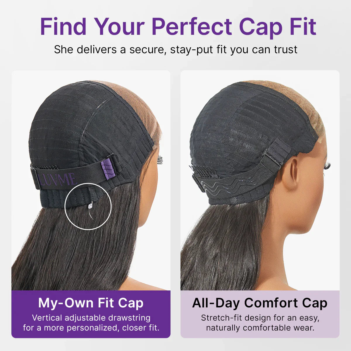 MyOwn-Fit™ PartingMax Glueless Wig 180% Density Loose Body Wave / Light Yaki Straight Ready to Go 7x6 Closure HD Lace Pre Cut & Plucked & Bleached