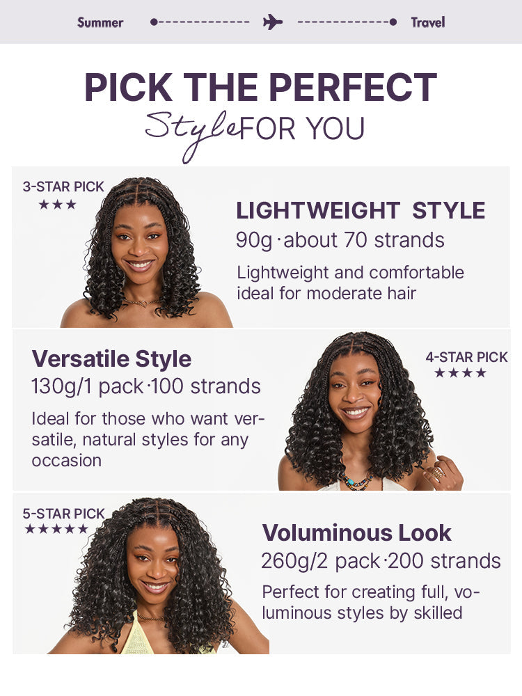 Readitress™ Pre-Separated Feather Crochet Human Hair for Miracle Knots Boho Braids | Deep Wave, Burmese Curly Protective Style (Free Gifts Included)  - US Only