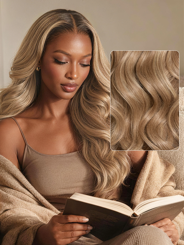 180% Density Honey Blonde Body Wave 13x4 Frontal HD Lace Wig Pre-cut Lace