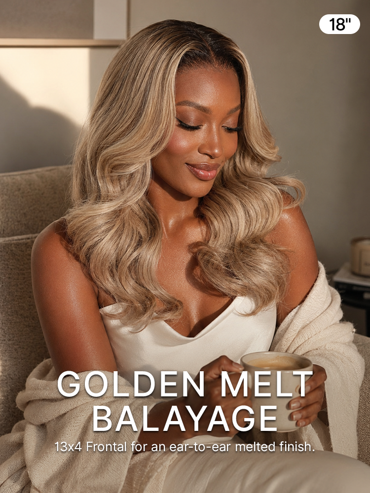 180% Density Honey Blonde Body Wave 13x4 Frontal HD Lace Wig Pre-cut Lace