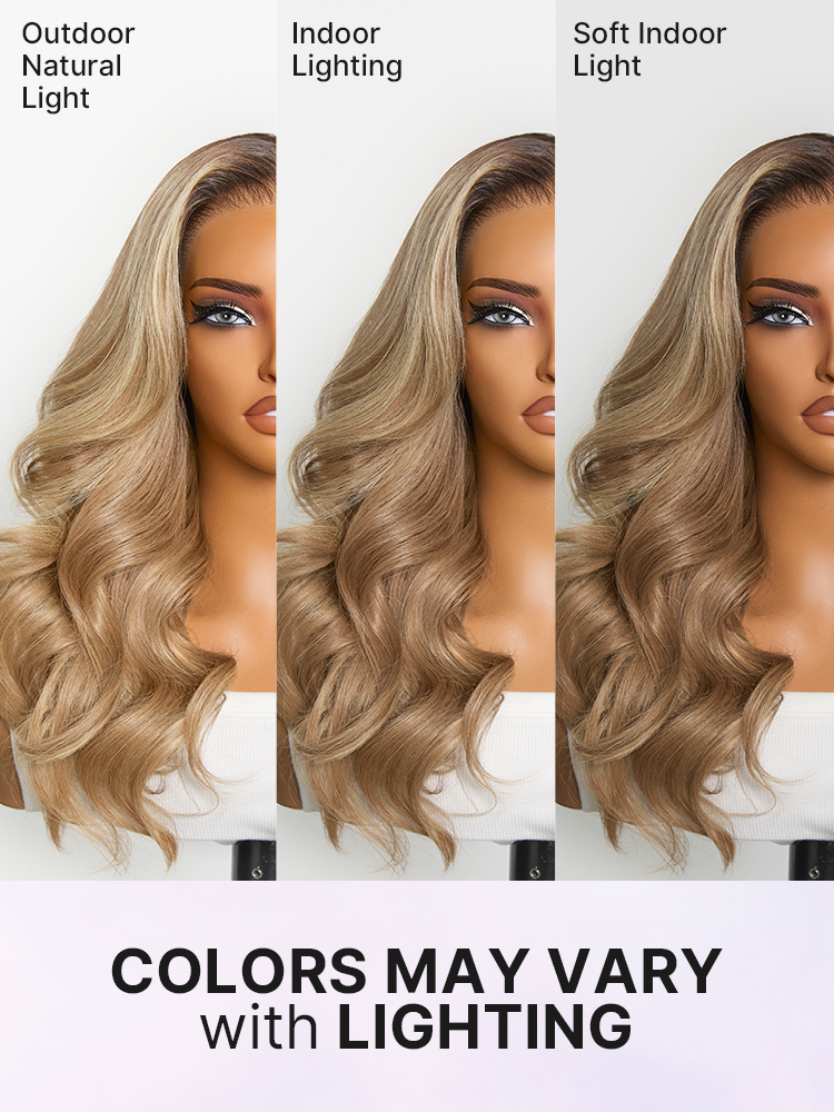 180% Density Honey Blonde Body Wave 13x4 Frontal HD Lace Wig Pre-cut Lace