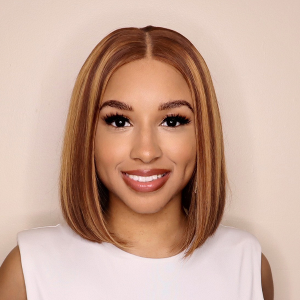Glueless Piano Highlight 4x4 Closure Bob Wig - US Only