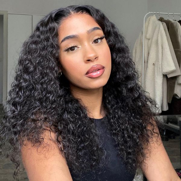 Luvme Gorgeous Deep Wave Full Hair Glueless 13x4 Frontal Undetectable HD Lace Long Wig 100% Human Hair